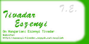 tivadar eszenyi business card